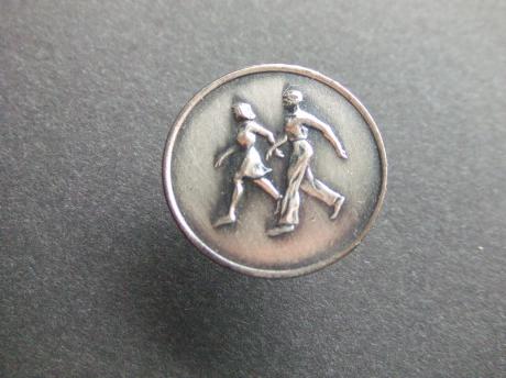 Wandelsport wandelen zilverkleurig, pin